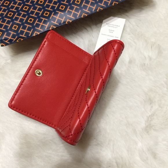 NWT Tory Burch Alexa Foldable Mini Wallet - Picture 3 of 5